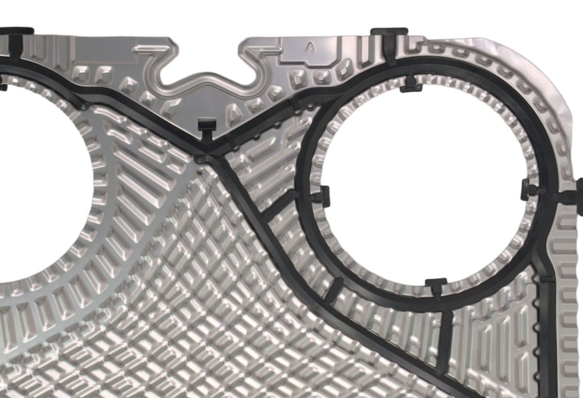 Closeup of heat exchange gasket